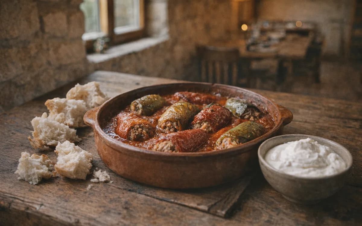 Albanian Stuffed Peppers: Speca te Mbushura