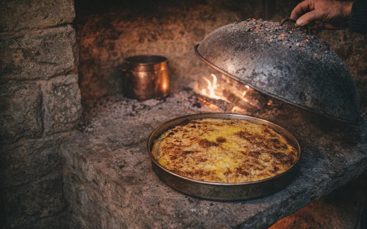 Lakror në Saç: Albanian Pie Under Embers