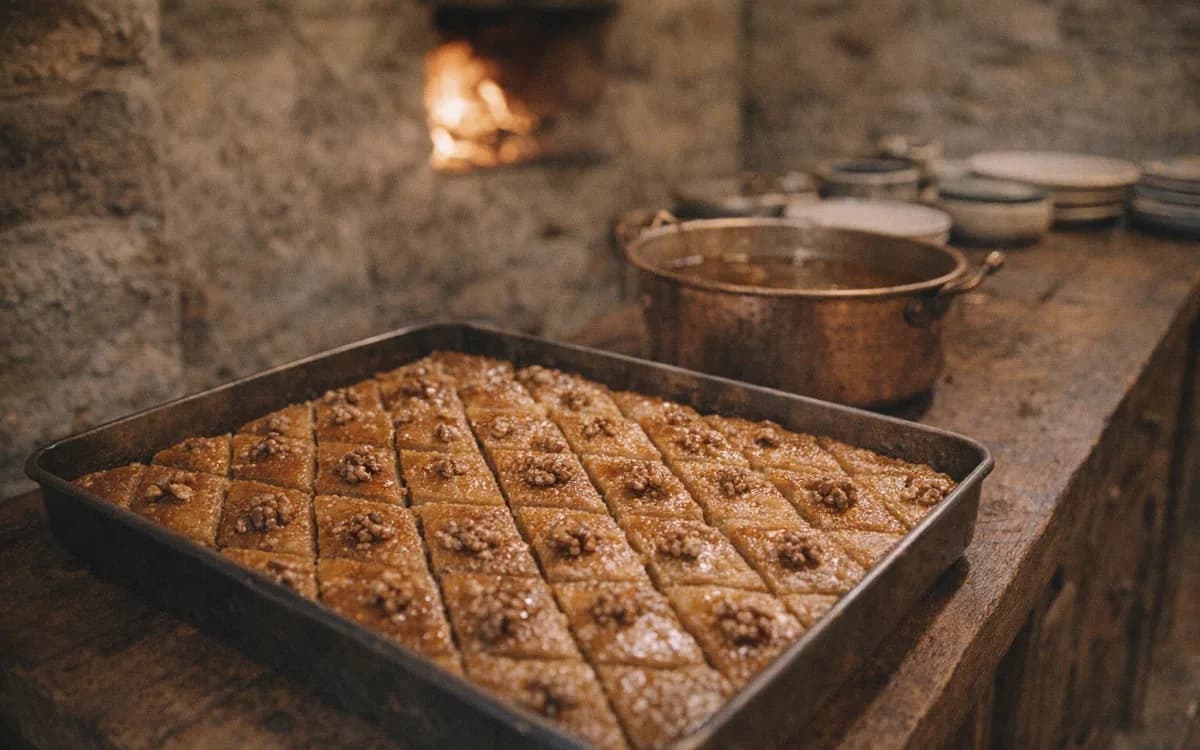 Shëndetlie Recipe: Albanian Honey Walnut Cake