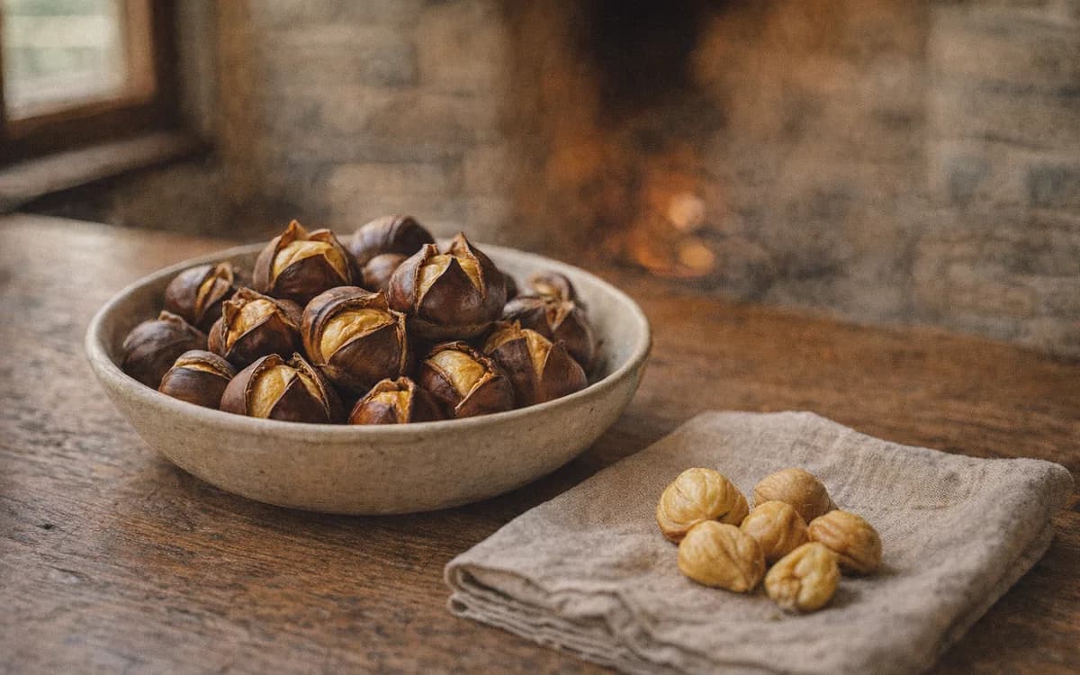 Albanian Chestnuts: Buying and Roasting in Autumn